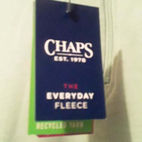 Chaps Mens Green long sleeve pullover top size Large NWT cotton blend - Picture 2 of 9